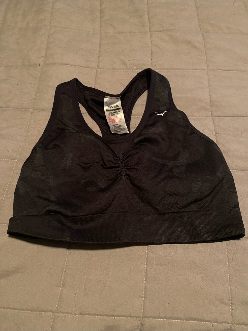 Gymshark Black Racerback Sports Bra